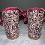 Raye  Velvet Strappy Lace Up Glittered Block Heels Sz 7.5. “henna” sandals Photo 3