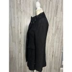 Banana Republic  Women's Black Wool Blend Overcoat Size 0 Petites‎ Photo 4