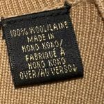 Dana Buchman  Gold Tan Wool V Neck Ribbed Short Sleeve Sweater Photo 3