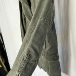 Mango Gray Denim Utility Jean Jacket Snap and Zip Front Women Medium Streetwear‎ Photo 3