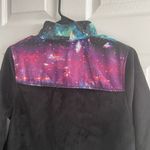 FILA Fleece Jacket Black Galaxy Print Top Coat Small WS2 Photo 4