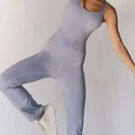 Free People NWT ‎ Let’s Bounce Onesie Jumpsuit Slate Blue Dusted Cerulean xs Photo 0