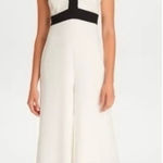 Karl Lagerfeld  Ivory Sequin Full Leg Formal Colorblock Jumpsuit NWT 4 Photo 0