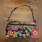 Vera Bradley New  Knot Just A Clutch Purse Handbag Symphony in Hue Rainbow Black Photo 2