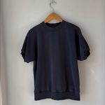 COS  Short Sleeve Sweatshirt Blue Photo 2
