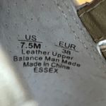 Sam Edelman Essex Beige & Gold Lace Up Leather & Suede High Heel Sandals, size 7.5 Photo 3