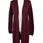 Anthropologie Thin Knit Open Front Long Cardigan Women’s Size XS NEW Photo 0