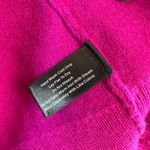 Boston Proper  100% Cashmere Sweater Small Fuchsia Square‎ Neck Balloon Sleeve Photo 4