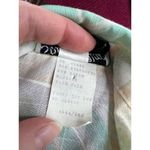 shirt dress pastel puff sleeve shoulder pads cotagecore pink green yellow Size 8 Photo 11