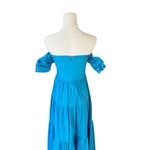 STAUD  - Elio Puff-Sleeve Prairie Midi Full Skirt Dress Sz 4 Photo 4