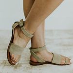 Free People Torrance Anklet Suede Wrap Sandal Size EU 39 Photo 3