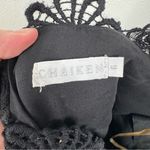 Chaiken Black Lace Top Strapless Midi Dress Size 6 Photo 5