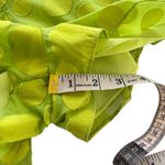 Lovers + Friends NWT‎  Citron Green Regina Polka Dot Romper Satin Off Shoulder Sm Photo 13