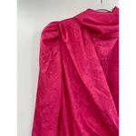 Ronny Kobo Ria Hot Pink Long Sleeve Floral Jacquard Mini Dress Size L NWT Size L Photo 2