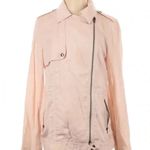 Banana Republic Drapey Moto Lightweight Jacket in Pastel Pink Pearl Size S Small Photo 1