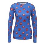 Burton  NWT Women's XS Blue Lips Print Dryride First Layer Long Sleeve Top Photo 10