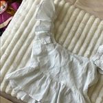 Miami  White Ruffled Women's Top Photo 2