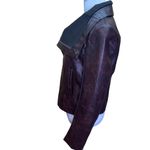 Vigoss Brown Faux Leather Moto Jacket Size Small Photo 10