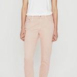 AG Adriano Goldschmied Isabelle High Rise Straight Crop Jeans | Pale Pink | 28 Photo 0