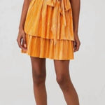 Sabina Musayev Alma Dress Mandarin Mini Size Medium Gold Metallic Photo 0