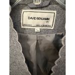 DAVID BENJAMIN Women's Vintage Gray Wool Blend Scalloped Blazer Jacket Size 5 Photo 2