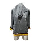 Current/Elliott  Women's Cropped Sleeve Striped Sweatshirt Gray Size 2 Photo 2