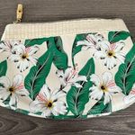 Estée Lauder  Tropical Rattan Bamboo Makeup Bag Floral Hibiscus Flower Green Photo 0