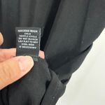 Atelier 29 Woman 1X Black Tie Neck Blouse Sheer Sleeve Top Career Minimalist Photo 4