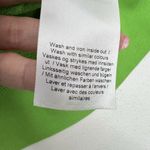 Ganni Size S / M Crew Neck Sweatshirt Oversized Fleece Embroidered Neon Green Photo 12