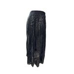 Vera Wang New Simply Vera  Sequin Skirt Pleated Women’s Size M Black Photo 5
