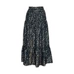 SABINA MUSAYEV Portia Maxi Skirt, Silver Black, Small Black Photo 4