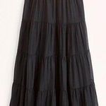 Abercrombie & Fitch 
Tiered Ruched Babydoll Maxi Dress Photo 0