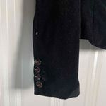 Sinclair Mfg Grp Womens Black Velvet Style 2 Button Notched Label Blazer Size 4 Photo 5