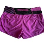 Lululemon Speed Up Low-Rise Lined Short 2.5 in Ultra Violet/Quilt EUC Photo 2