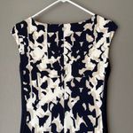 Ralph Lauren Lauren sz 6 navy cream sheath midi dress Photo 7