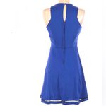 Teeze Me Royal blue with black crotched lace fit and flare dress size medium Photo 1