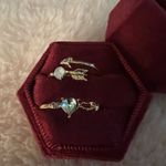 Gorgeous Gold 2 Piece Adjustable Ring Set Size 7 Photo 1
