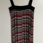 NWT Women’s Cocomo Chocolate & Pink Striped Sleeveless Dress With Bow Size Large Photo 7