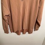 Aerie Sunday Soft Quarter Zip Sweatshirt Tan XS Photo 4