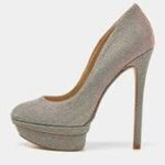 Brian Atwood Iridescent Shimmer Heels Stiletto Shoes Pump Size 9 Platform Photo 0