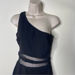 Likely  Nolita Mesh One-Shoulder Midi-Dress in Black sz 0 Photo 6