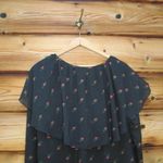 Wildfox NWT  Sheer Rose Print Peasant Blouse Top Photo 6