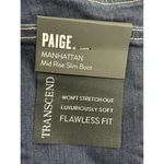 Paige Manhattan Bootcut Jeans Women's Size 24 Dark Wash Denim Mid Rise Photo 7