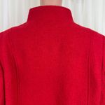 Talbots Women's  Plus Mid Length Boucle Wool Blend Coat Jacket Sz 14W Bright Red Photo 8