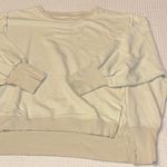 Free People NEW! WE THE Camden LARGE Gray Opal Cream Off-Shoulder Sweatshirt Photo 5