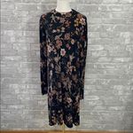 Maurice's  Black Floral Long Sleeve Dress Photo 1