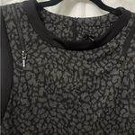 Lápis Elegant Black and Gray Patterned Dress Size M Photo 2