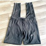 Nike  black zip athletic leggings small Photo 0