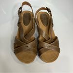 Bussola Fabia Strappy platform sandals tan brown leather women’s size 38 casual Photo 5