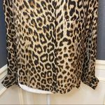 Parker Leopard Print Button Down Blouse w Pocket Photo 2